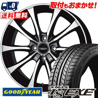 195/50R15 82V Goodyear グッドイヤー LS EXE Laffite LE-07 ラフィット LE-07 サマータイヤホイール4本セット 【取付対象】