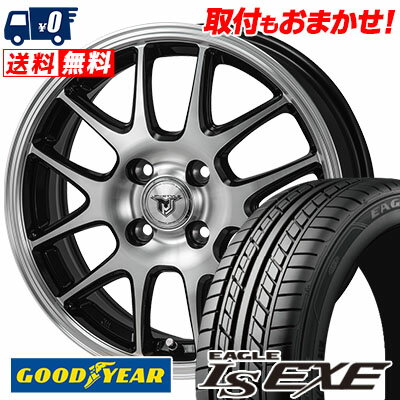 185/55R15 82V Goodyear LS EXE JP STYLE MJ02 サマータイヤホイール4本セット 【取付対象】