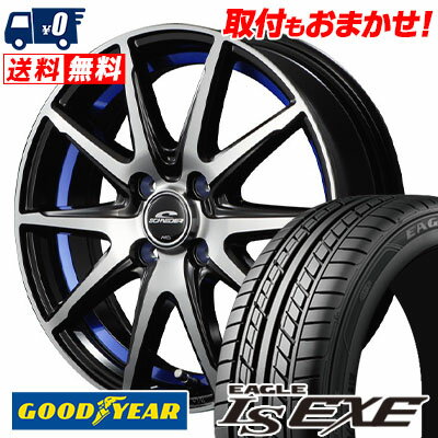 185/55R15 82V Goodyear LS EXE SCHNEIDER RX-02 サマータイヤホイール4本セット 【取付対象】