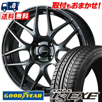 195/60R15 88H Goodyear グッドイヤー LS EXE WedsSport SA-27R ウェッズスポーツ SA-27R サマータイヤホイール4本セット 【取付対象】