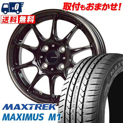 155/55R14 69V MAXTREK MAXIMUS M1 G-SPEED P-07 サマータイヤホイール4本セット 【取付対象】