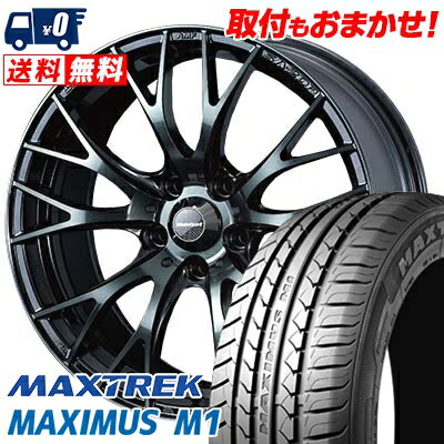 195/60R16 89H MAXTREK MAXIMUS M1 WedsSport SA-20R サマータイヤホイール4本セット 【取付対象】