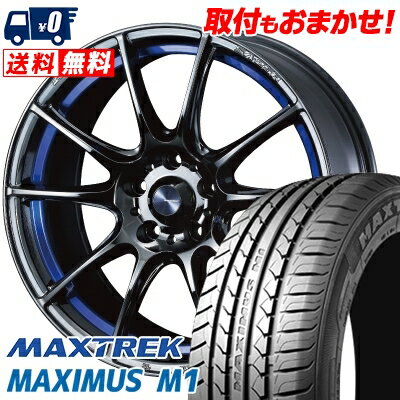 225/50R17 98W XL MAXTREK MAXIMUS M1 WedsSport SA-25R サマータイヤホイール4本セット 【取付対象】