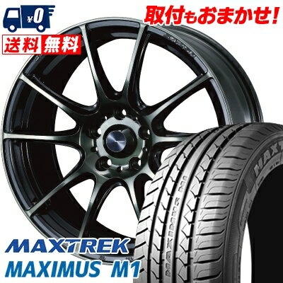 205/60R16 92H MAXTREK MAXIMUS M1 WedsSport SA-25R サマータイヤホイール4本セット 【取付対象】