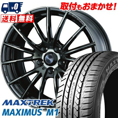 205/60R16 92H MAXTREK MAXIMUS M1 WedsSport SA-35R サマータイヤホイール4本セット 【取付対象】