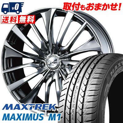 245/40R19 98W XL MAXTREK MAXIMUS M1 weds LEONIS VT サマータイヤホイール4本セット 【取付対象】