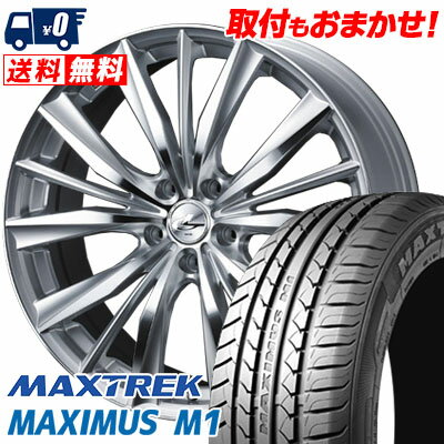 245/40R19 98W XL MAXTREK MAXIMUS M1 weds LEONIS VX サマータイヤホイール4本セット 【取付対象】