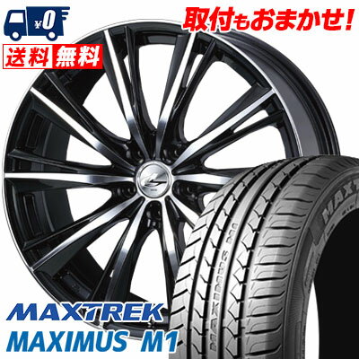 245/40R19 98W XL MAXTREK MAXIMUS M1 weds LEONIS WX サマータイヤホイール4本セット 【取付対象】