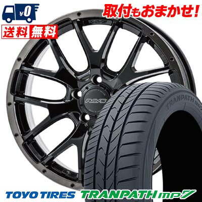 215/70R16 100H TOYO TIRES TRANPATH mp7 HOMURA 2×7FA BLACK CLEAR EDITION サマータイヤホイール4本セット 【取付対象】