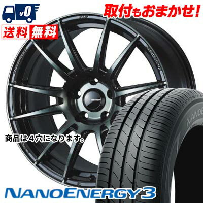 165/55R15 75V TOYO TIRES NANOENERGY3 WedsSport SA-62R サマータイヤホイール4本セット 【取付対象】