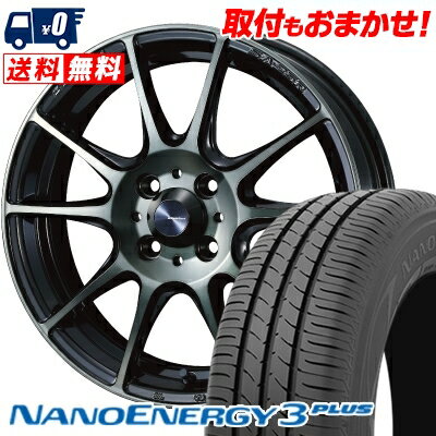 185/65R15 88S TOYO TIRES NANOENERGY3 PLUS WedsSport SA-25R サマータイヤホイール4本セット 【取付対象】