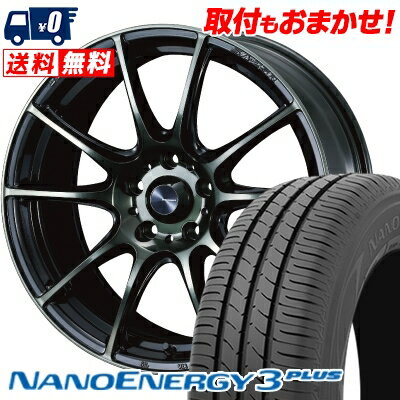 215/40R18 85W TOYO TIRES NANOENERGY3 PLUS WedsSport SA-25R サマータイヤホイール4本セット 【取付対象】