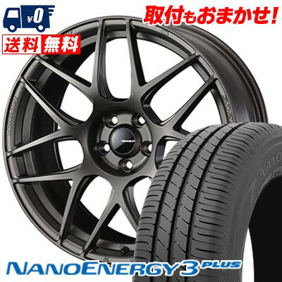 225/40R18 88W TOYO TIRES トーヨー タイヤ NANOENERGY3 PLUS WedsSport SA-27R ウェッズスポーツ SA-27R サマータイヤホイール4本セット 【取付対象】