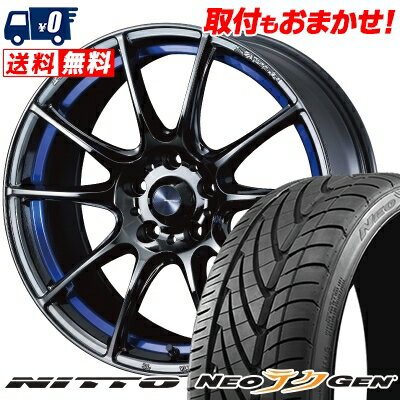 215/40R18 89W NITTO NEO GEN WedsSport SA-25R サマータイヤホイール4本セット 【取付対象】