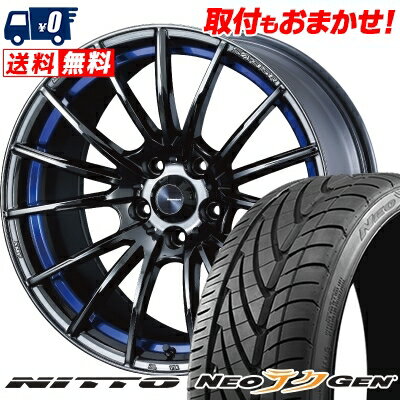 215/40R18 89W NITTO NEO GEN WedsSport SA-35R サマータイヤホイール4本セット 【取付対象】