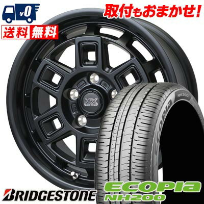 205/55R16 91V BRIDGESTONE ECOPIA NH200 MAD CROSS AEVER サマータイヤホイール4本セット 【取付対象】