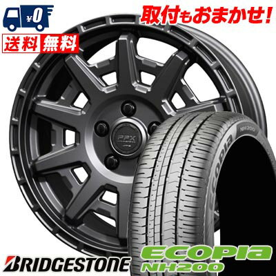 195/65R15 91H BRIDGESTONE ECOPIA NH200 PPX D10X サマータイヤホイール4本セット 【取付対象】