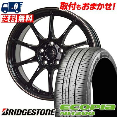 205/60R16 92H BRIDGESTONE ECOPIA NH200 G-SPEED P-07 サマータイヤホイール4本セット 【取付対象】