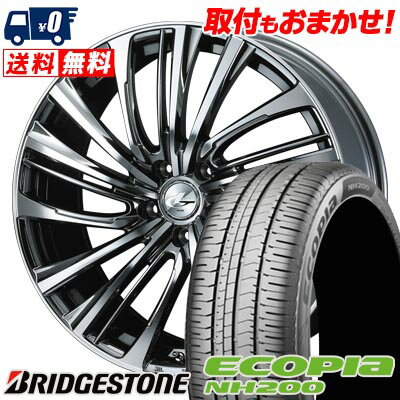 205/55R16 91V BRIDGESTONE ECOPIA NH200 LEONIS FR サマータイヤホイール4本セット 【取付対象】