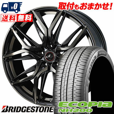 205/60R16 92H BRIDGESTONE ECOPIA NH200 LEONIS LM サマータイヤホイール4本セット 【取付対象】