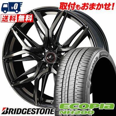 215/50R17 91V BRIDGESTONE ECOPIA NH200 LEONIS LM サマータイヤホイール4本セット 【取付対象】