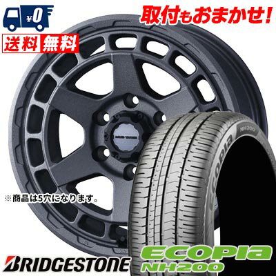 205/65R16 95H BRIDGESTONE ECOPIA NH200 MUDVANCE X Type S サマータイヤホイール4本セット 【取付対象】