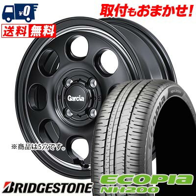 215/60R16 95H BRIDGESTONE ECOPIA NH200 Garcia Palm8 サマータイヤホイール4本セット 【取付対象】