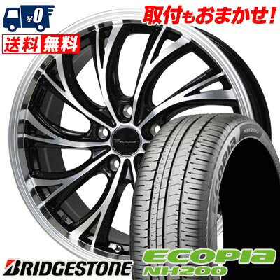 205/60R16 92H BRIDGESTONE ECOPIA NH200 Precious HS-2 サマータイヤホイール4本セット 【取付対象】