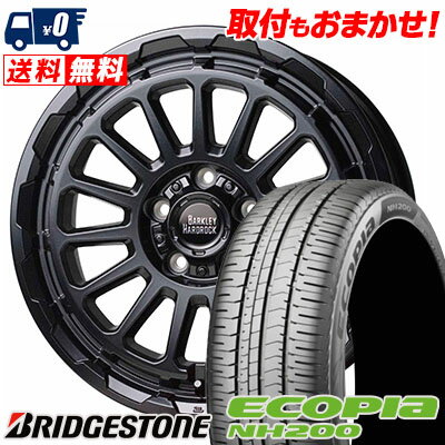 215/50R17 91V BRIDGESTONE ECOPIA NH200 BARKLEY HARDROCK RIZARD サマータイヤホイール4本セット 【取付対象】