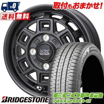165/65R14 79S BRIDGESTONE ECOPIA NH200C MAD CROSS AEVER サマータイヤホイール4本セット 【取付対象】