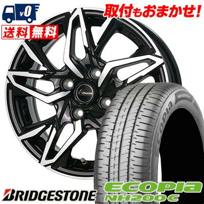 185/60R15 84H BRIDGESTONE ECOPIA NH200C Chronus CH-112 サマータイヤホイール4本セット 【取付対象】