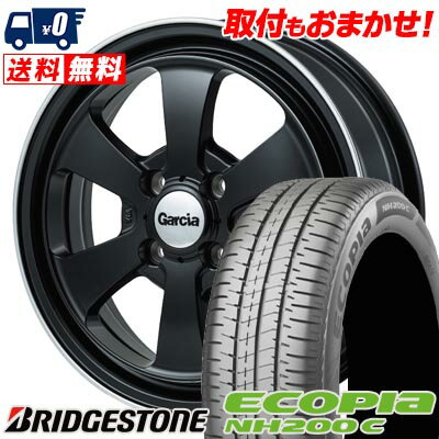 165/55R14 72V BRIDGESTONE ECOPIA NH200C Garcia Dallas6 サマータイヤホイール4本セット 【取付対象】