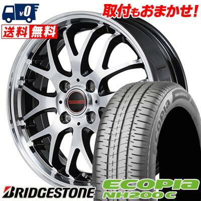 165/55R15 75V BRIDGESTONE ブリヂストン ECOPIA NH200C VERTEC ONE EXE10 V selection ヴァーテックワン エグゼ10 ブイセレクション サマータイヤホイール4本セット 【取付対象】