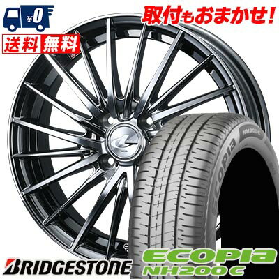 185/60R15 84H BRIDGESTONE ECOPIA NH200C LEONIS FR サマータイヤホイール4本セット 【取付対象】