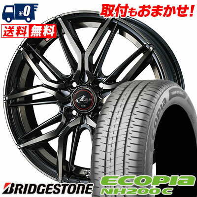 175/65R14 82S BRIDGESTONE ブリヂストン ECOPIA NH200C エコピア NH200C LEONIS LM レオニス LM サマータイヤホイール4本セット【取付対象】