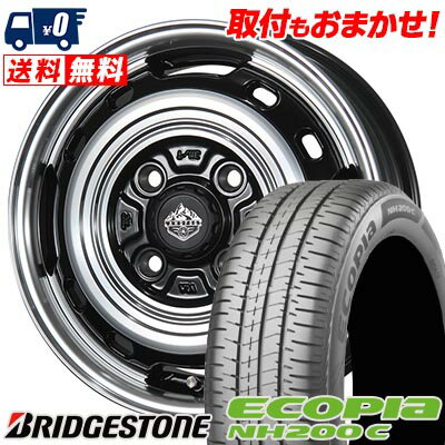 155/65R14 75H BRIDGESTONE ブリヂストン ECOPIA NH200C LANDFOOT XFG ランドフット XFG サマータイヤホイール4本セット 【取付対象】