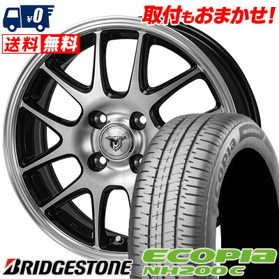 175/70R14 84S BRIDGESTONE ECOPIA NH200C JP STYLE MJ02 サマータイヤホイール4本セット 【取付対象】
