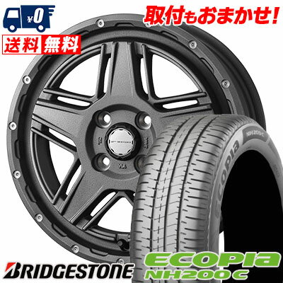 155/65R14 75H BRIDGESTONE ブリヂストン ECOPIA NH200C エコピア NH200C MUDVANCE 07 マッドヴァンス07 サマータイヤホイール4本セット【取付対象】