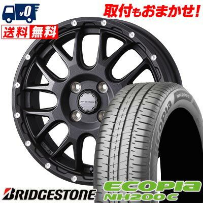 175/70R14 84S BRIDGESTONE ECOPIA NH200C MUDVANCE 08 サマータイヤホイール4本セット 【取付対象】