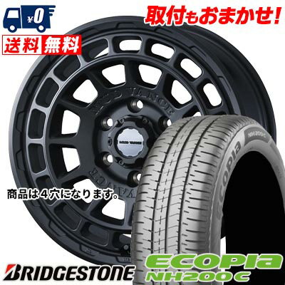 165/70R14 81S BRIDGESTONE ECOPIA NH200C MUDVANCE X Type F サマータイヤホイール4本セット 【取付対象】