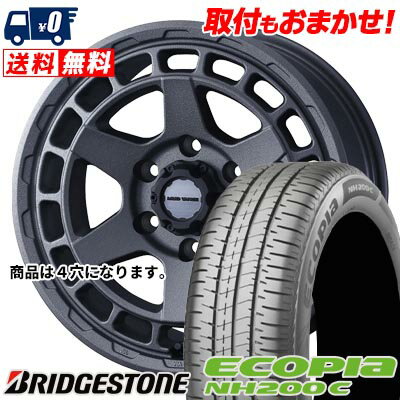 175/65R14 82S BRIDGESTONE ECOPIA NH200C MUDVANCE X Type S サマータイヤホイール4本セット 【取付対象】