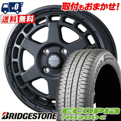 175/65R14 82S BRIDGESTONE ECOPIA NH200C MUDVANCE X Type S サマータイヤホイール4本セット 【取付対象】