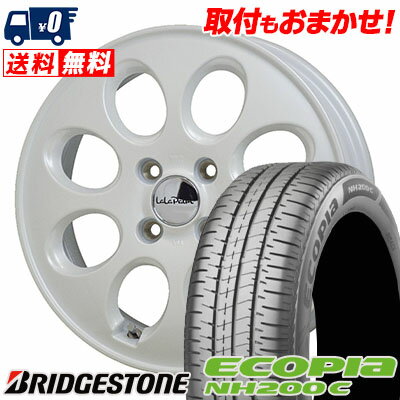 155/65R14 75H BRIDGESTONE ブリヂストン ECOPIA NH200C エコピア NH200C LaLaPalm Oval ララパーム オーバル サマータイヤホイール4本セット【取付対象】