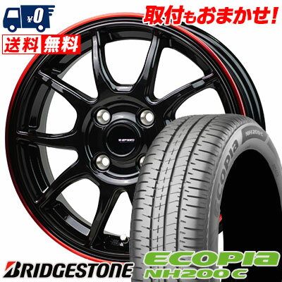 165/65R14 79S BRIDGESTONE ECOPIA NH200C G-SPEED P-06 サマータイヤホイール4本セット 【取付対象】