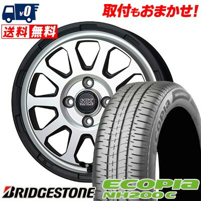 175/65R14 82S BRIDGESTONE ブリヂストン ECOPIA NH200C MAD CROSS RANGER マッドクロス レンジャー サマータイヤホイール4本セット 【取付対象】