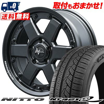 215/60R17 96V NITTO NT421Q NITROPOWER M6 CARBINE サマータイヤホイール4本セット 【取付対象】