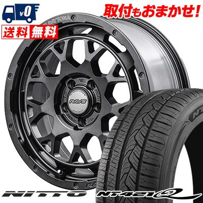 235/60R18 107W XL NITTO NT421Q TEAM DAYTONA M9+ SPEC M サマータイヤホイール4本セット 【取付対象】