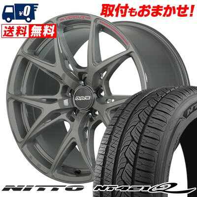 235/60R18 107W XL NITTO NT421Q RAYS VERSUS CRAFT COLLECTION VV21S サマータイヤホイール4本セット 【取付対象】