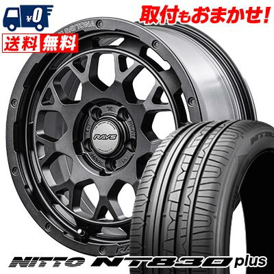 225/40R18 92Y NITTO NT830 plus TEAM DAYTONA M9+ SPEC M サマータイヤホイール4本セット 【取付対象】