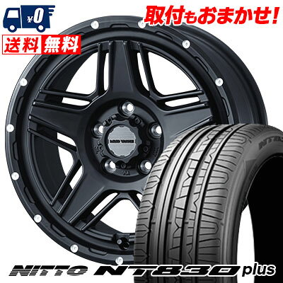 215/45R17 91W NITTO NT830 plus MUDVANCE 07 サマータイヤホイール4本セット 【取付対象】